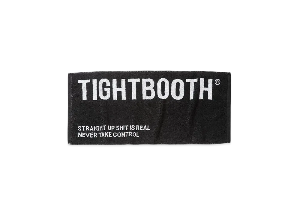 TIGHTBOOTH Label Logo Face Towel "Black"