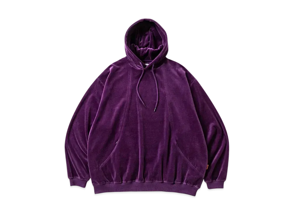 TIGHTBOOTH Velour Pullover Hoodie "Purple"