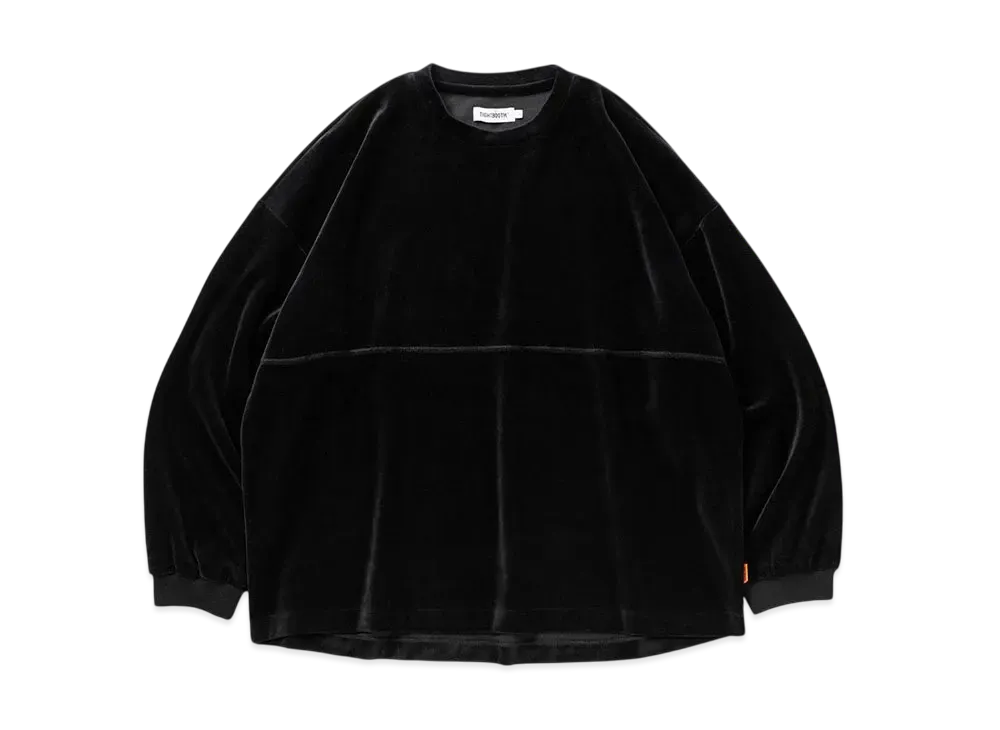 TIGHTBOOTH Velour Crew L/S Shirt "Black"