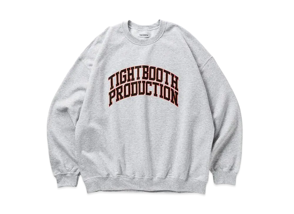 TIGHTBOOTH College Crew Sweat Shirt "Ash"