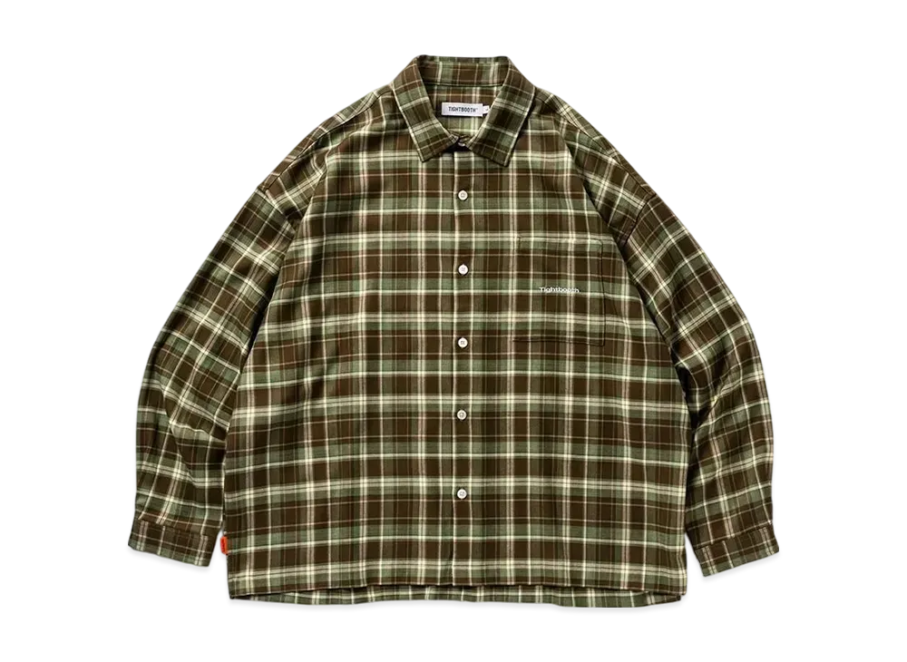 TIGHTBOOTH Plaid L/S Shirt "Green"