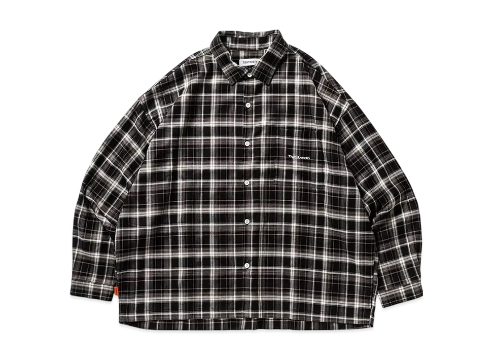 TIGHTBOOTH Plaid L/S Shirt "Black"