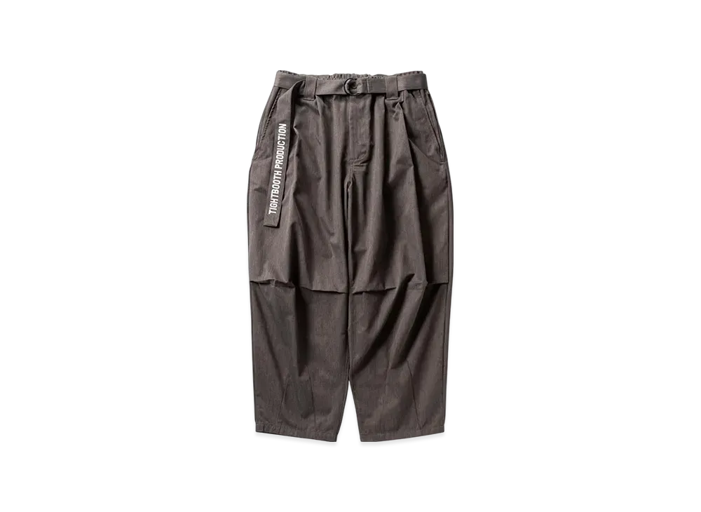 TIGHTBOOTH Herringbone Balloon Pants "Charcoal"