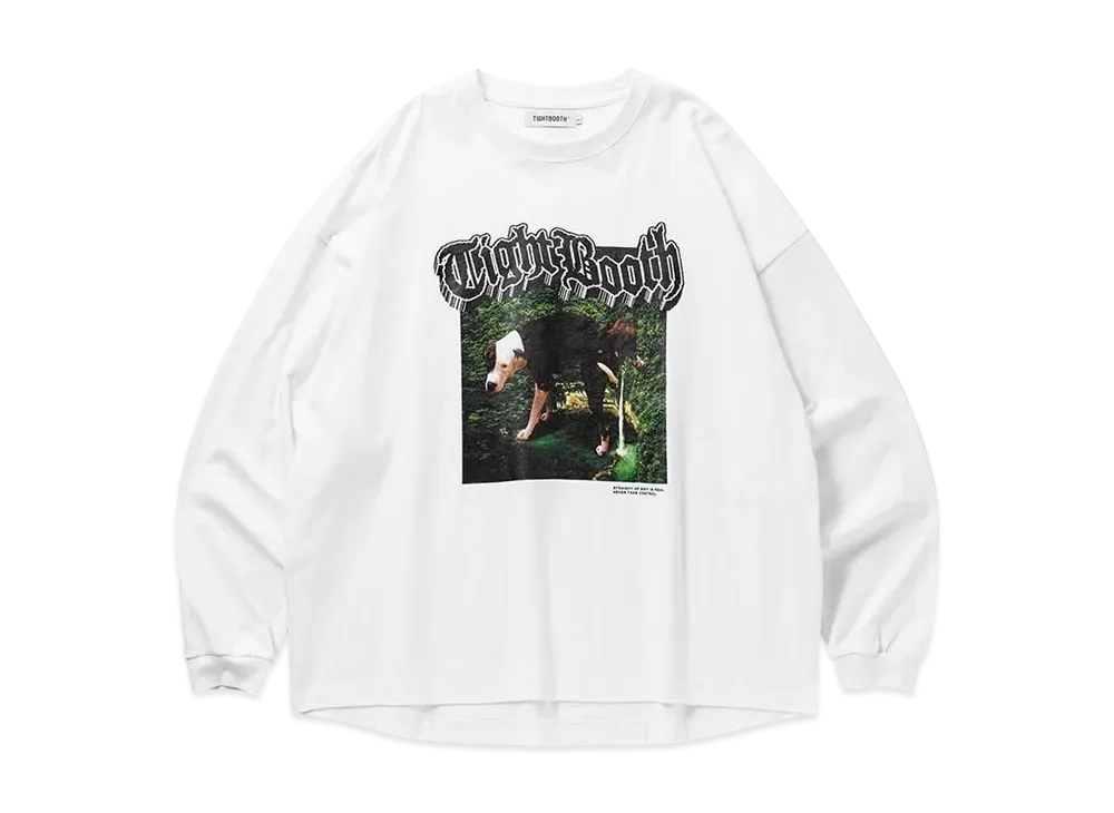 TIGHTBOOTH Doggy Piss L/S T-Shirt "White"