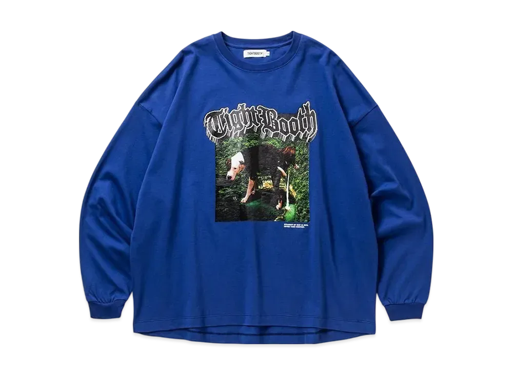 TIGHTBOOTH Doggy Piss L/S T-Shirt "Ultramarine"