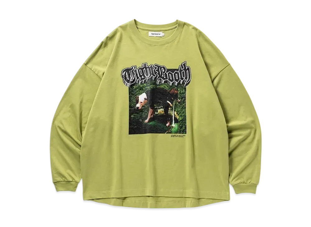 TIGHTBOOTH Doggy Piss L/S T-Shirt "Moss"