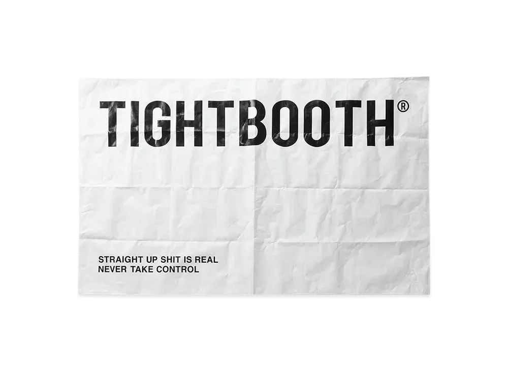 TIGHTBOOTH Label Logo Tyvek Picnic Sheet "White"
