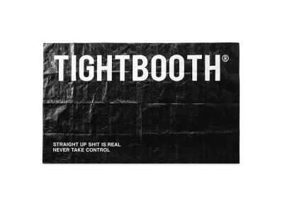 TIGHTBOOTH Label Logo Tyvek Picnic Sheet "Black"