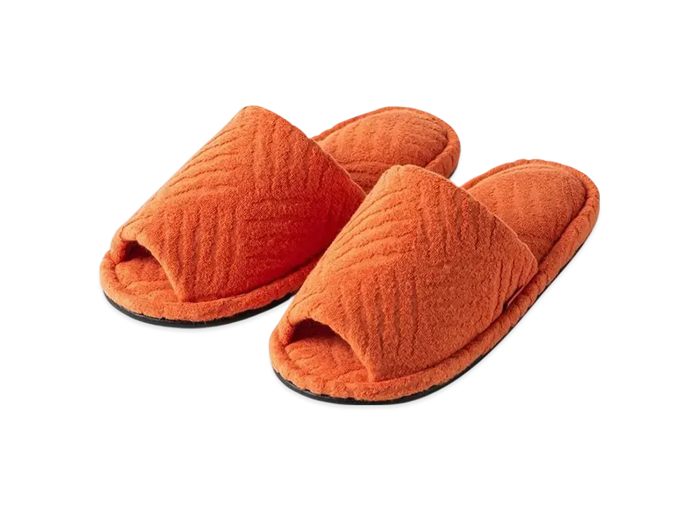 TIGHTBOOTH Checker Plate Pile Room Sandal "Orange"