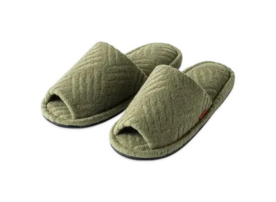 TIGHTBOOTH Checker Plate Pile Room Sandal "Olive"