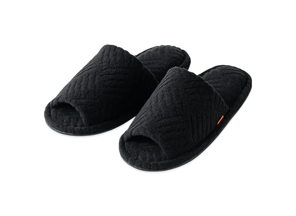 TIGHTBOOTH Checker Plate Pile Room Sandal "Black"