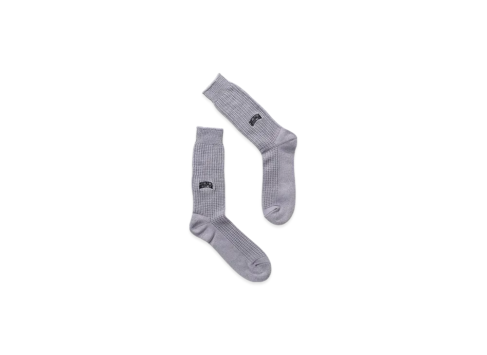 TIGHTBOOTH Waffle Socks "Gray"