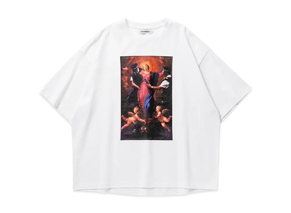 TIGHTBOOTH Police Checkup S/S T-Shirt "White"