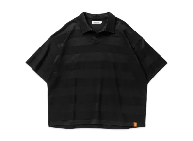 TIGHTBOOTH Ridge Border Open Polo "Black"