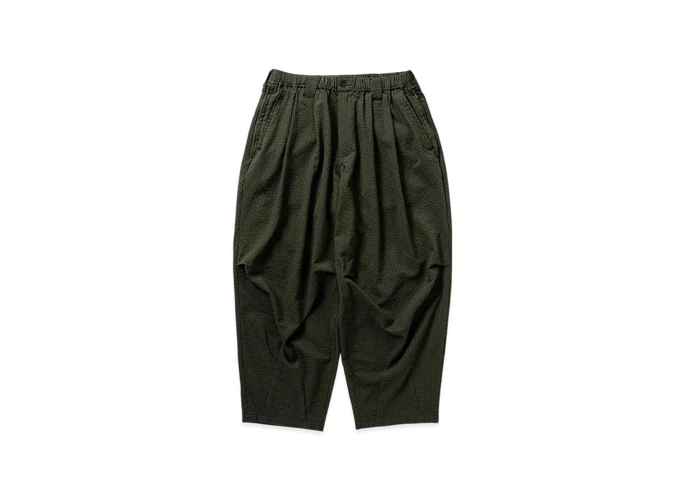 TIGHTBOOTH Seersucker Balloon Pants "Olive"