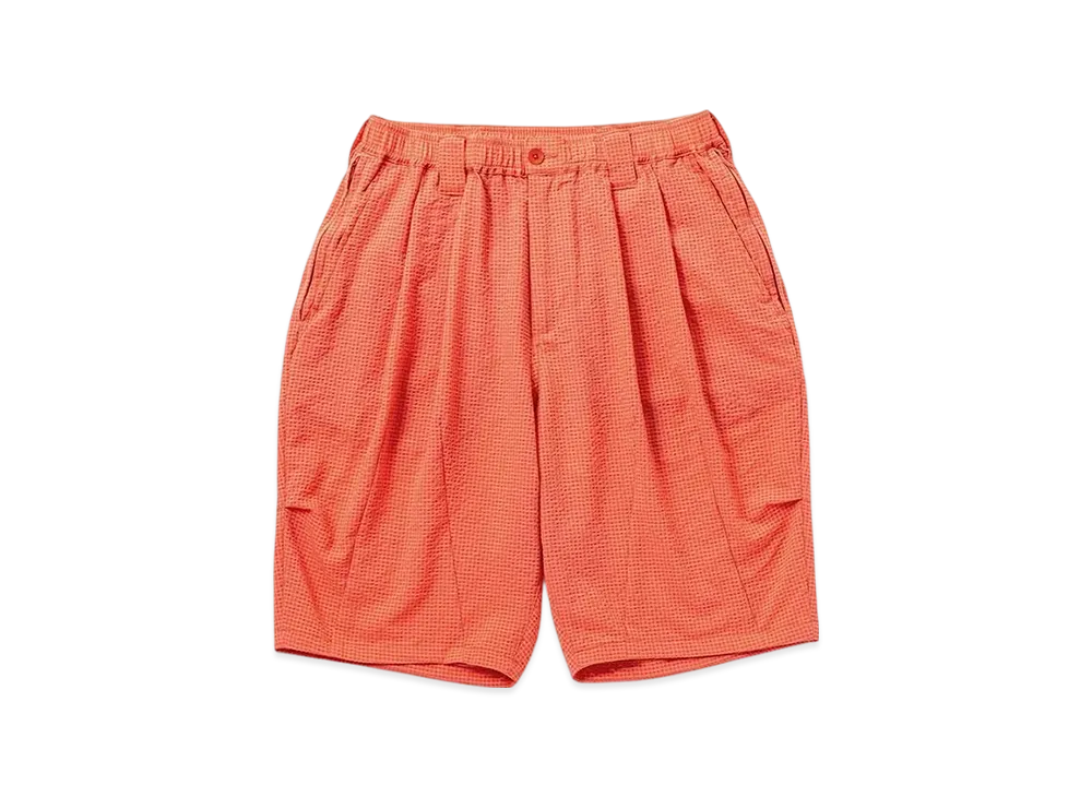 TIGHTBOOTH Seersucker Big Shorts "Orange"