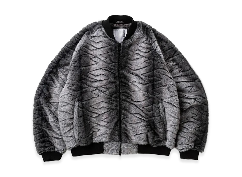 TIGHTBOOTH T Quilt Fur MA-1 "Black"