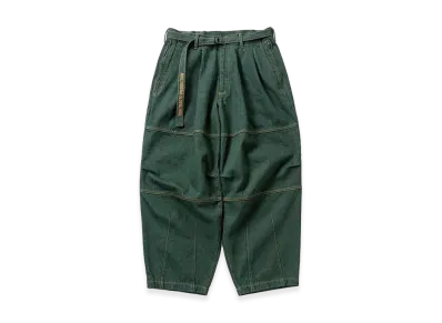 TIGHTBOOTH Denim Balloon Pants "Dark Green"