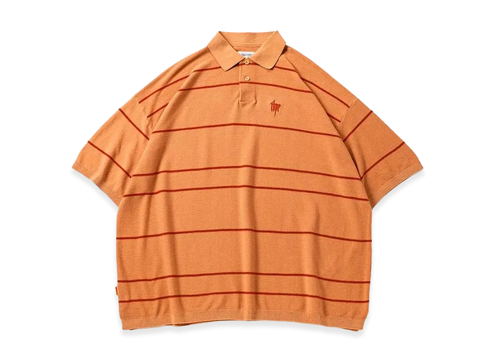 TIGHTBOOTH Border Knit Polo "Brick"