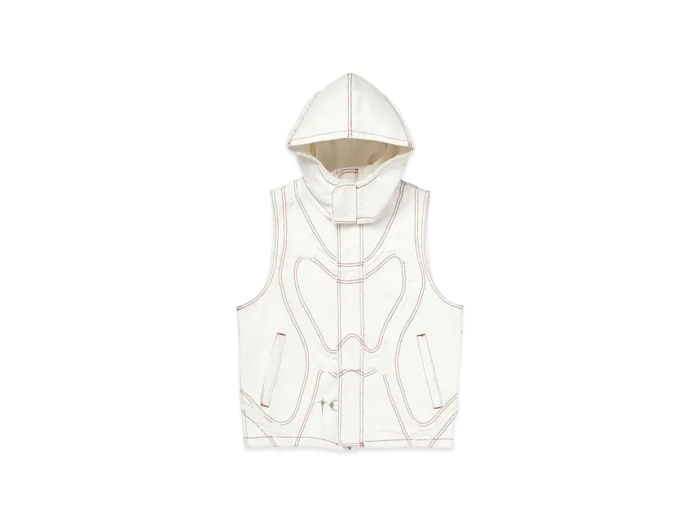 THUG CLUB Cave Denim Vest "White"