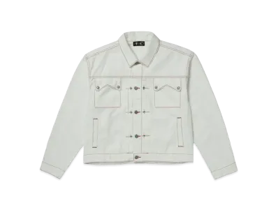 THUG CLUB Claw Denim Jacket "White"