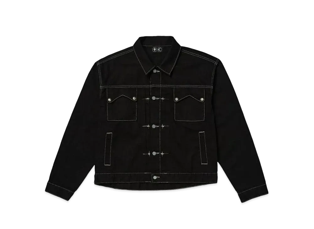 THUG CLUB Claw Denim Jacket "Black"