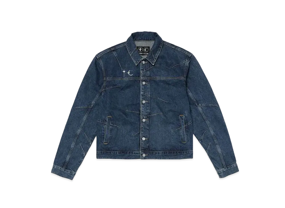 THUG CLUB TC Pin Denim Jacket "Blue"