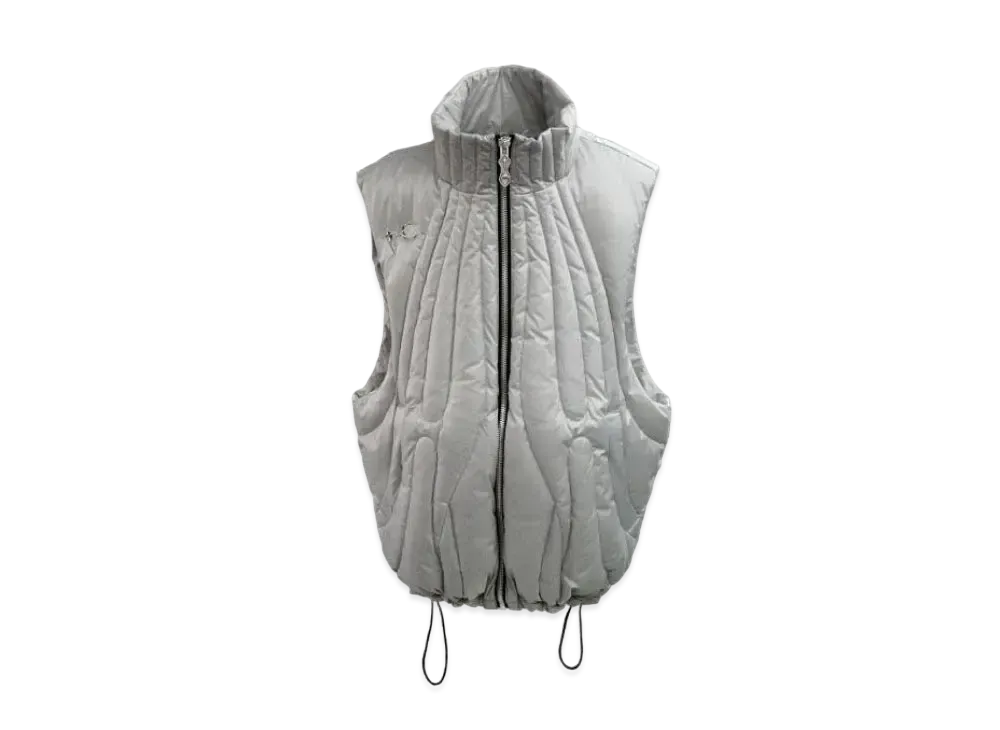 THUG CLUB Cave Goose Down Vest "Silver"