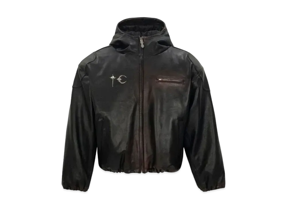 THUG CLUB Big Rock Leather Jacket "Black"