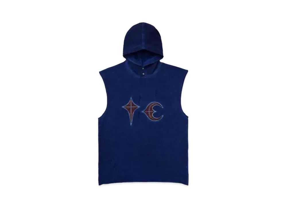 THUG CLUB Rock Hooded Vest "Blue"