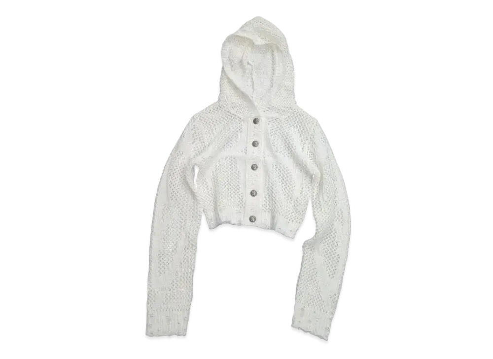 THUG CLUB Tribal Net Hoodie Knits "White"
