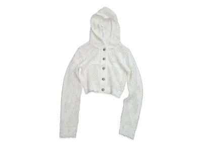 THUG CLUB Tribal Net Hoodie Knits "White"
