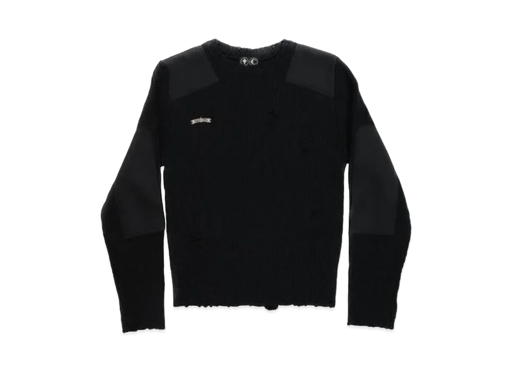 THUG CLUB Berlin Destroyed Patch Knits "Black"