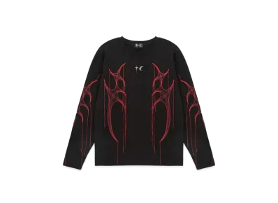 THUG CLUB Tribal Tree Sleeve "Black Red"