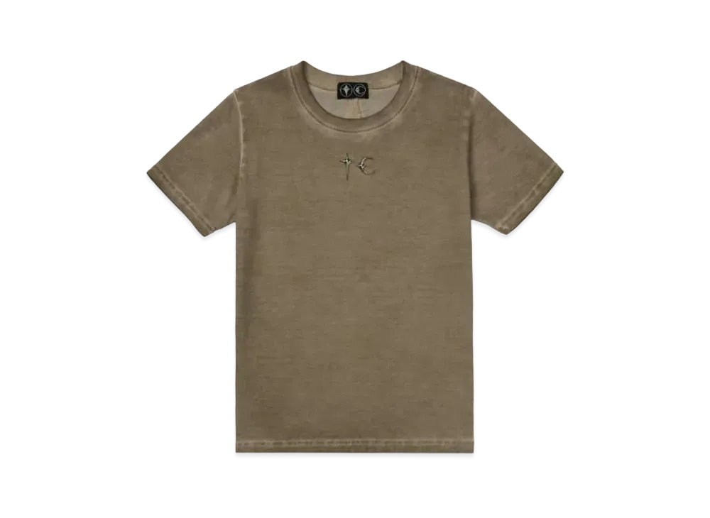THUG CLUB Back T-Shirt Slim "Beige"