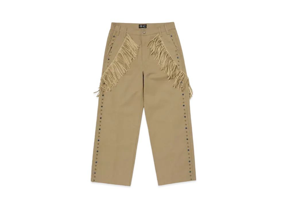 THUG CLUB Castle Cowboy Pants "Beige"