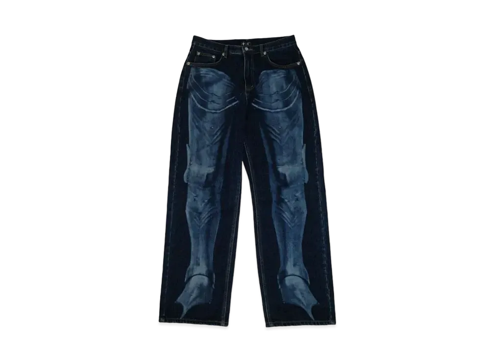 THUG CLUB Warrior Laser Denim Pants "Denim"
