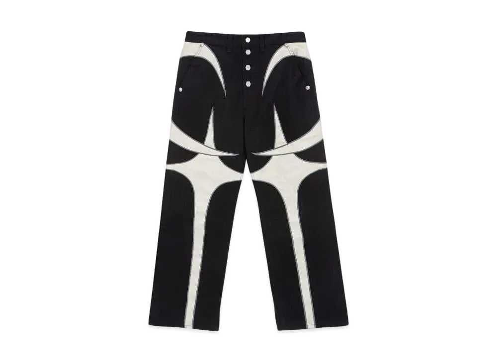 THUG CLUB TC Leather Denim Pants 2 "Black"