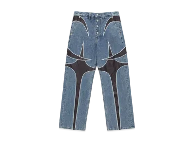 THUG CLUB TC Leather Denim Pants 2 "Blue"