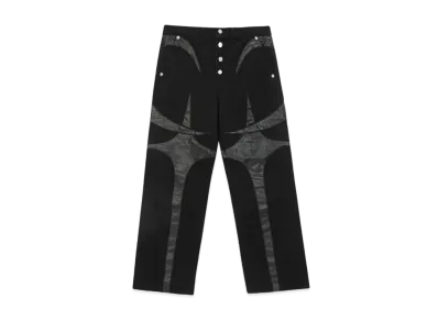 THUG CLUB TC Leather Denim Pants 2 "All Black"