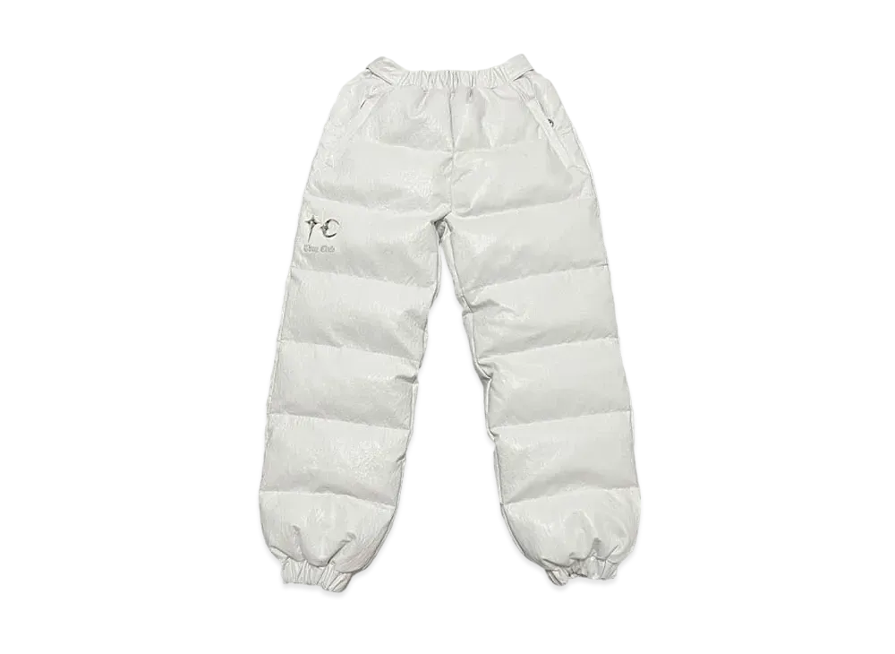 THUG CLUB TC Leather Puffer Pants "White"