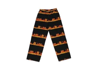 THUG CLUB Chopper Flame Pants "Black"