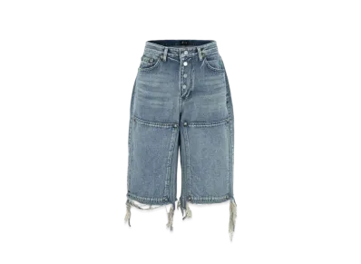 THUG CLUB Double Knee Denim Shorts "Denim"