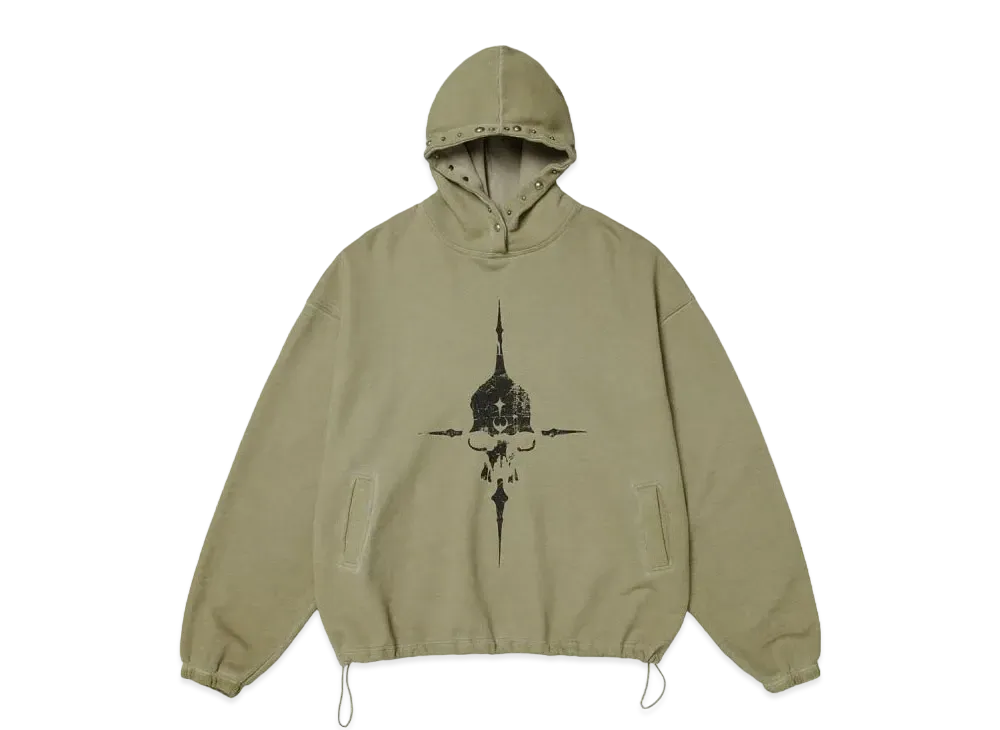 THUG CLUB Peace Stud Hoodie "Beige"