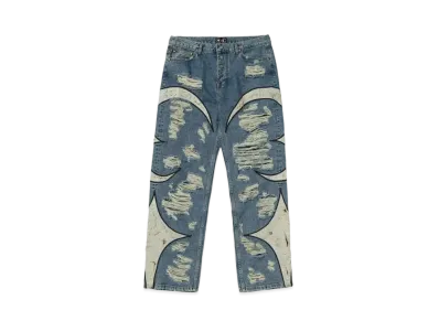 THUG CLUB TC Leather Washing Denim Pants War Ver "Blue"