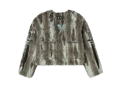 THUG CLUB JINDO MIX Fur Jacket "Ivory"