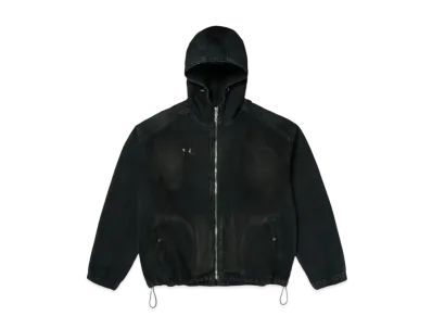 THUG CLUB Basic Emblem Denim Jacket "Black"