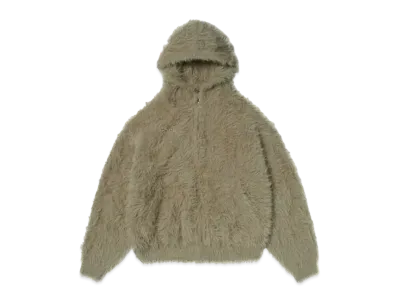 THUG CLUB Pack Fur Zip-up Hoodie "Brown"