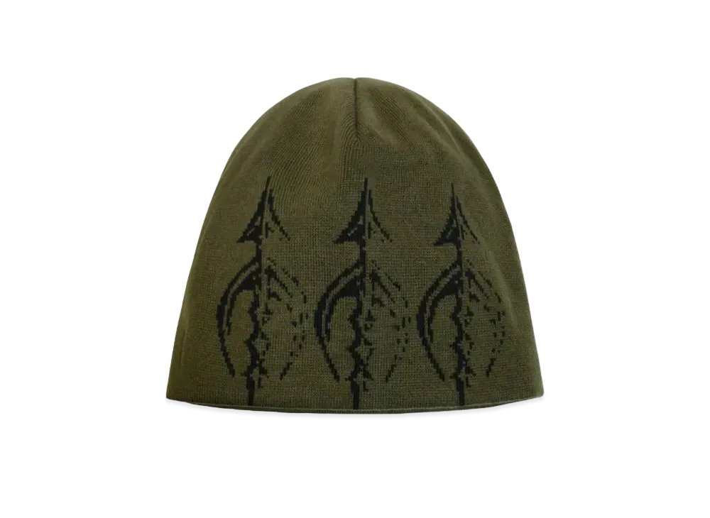 THUG CLUB Iron Spear 3pin Beanie "Khaki"