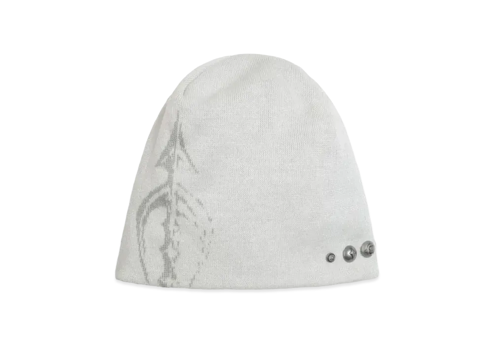THUG CLUB Iron spear pin Beanie "White"